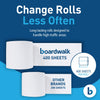 Boardwalk BWK6144 Two-Ply Toilet Tissue, White, 4" x 3" Sheet, 400 Sheets per Roll (Case of 96 Rolls)