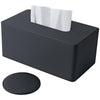Lorteme Tissue Box Cover Rectangle, Decorative PU Leather Tissue Holder