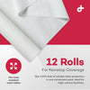 Dealmed Table Paper Exam Cover - 14 in x 125 ft, Crepe, White, 12 Rolls