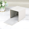 Cretkhp PU Leather Square Tissue Box Cover Tissue Box Holder Cube (Cream)