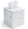 Cork & Mill Marble Tissue Box Cover for Kleenex and More, Square Cube