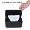 Diaper Wipes Dispenser, Tissue Storage Box Case (Black)