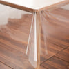 Rawgoodz Clear Plastic Tablecloth Protector 70x108 inch Waterproof Oilproof Stain Resistant Wipeable Table Cover for Dining Tables