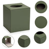 Sumnacon Square Tissue Box Cover with Magnetic Bottom,PU Tissue Box Holder