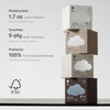 Bc Babycare Cloud Touch Lotion Facial Tissues for Sensitive Skin & Noses, Ultra Soft 5-Ply, Hypoallergenic & Fragrance Free, Plant-based Materials (8 Boxes, 60 Tissues per Box)