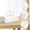 SILUT Matte White Rectangle Acrylic Tissue Box Cover