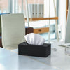 SILUT Matte Black Rectangle Acrylic Tissue Box Cover