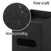 PUSU Square PU Leather Tissue Box Cover with Top Storage Tray Modern Decor