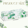 Thenshop 12 Packs Facial Tissues Boxes Bulk Soft Facial Tissues 2 Ply Box Green Eucalyptus Leaves Facial Tissues Boxes Smooth Flat Box of Tissues 120 Tissues Per Box, 1440 Total for Home Office Store