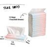 Car Tissue Refills Facial Tissues Refills for Car Visor Tissue Holder, Travel Tissue Tubes Box Container Perfect Fit Car Cup Holders