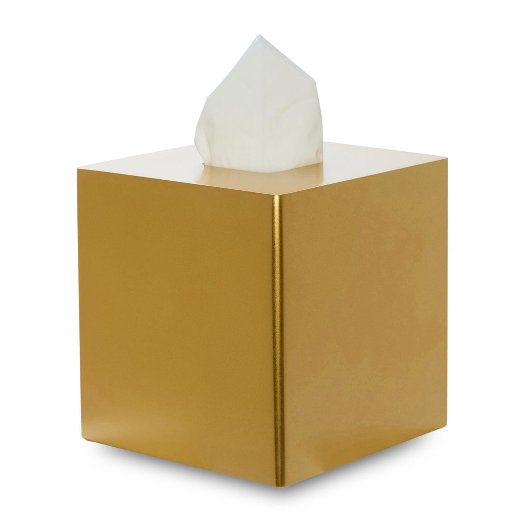 Yew Design Gold Square Tissue Box Cover