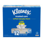 Kleenex Trusted Care 2-ply Facial Tissues, Flat Boxes (160 tissues/box, 12 boxes)