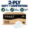 Morcon Valay Facial Tissue Paper, White, 2-Ply, 30 Pack