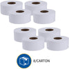 Genuine Joe Jumbo Roll Bath Tissue, 2-Ply, 3.5" x 1000', Pack of 8