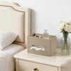 MEIBOOCH Plus Size Tissue Box Cover, Rectangle Tissue Box Organizer, Wood