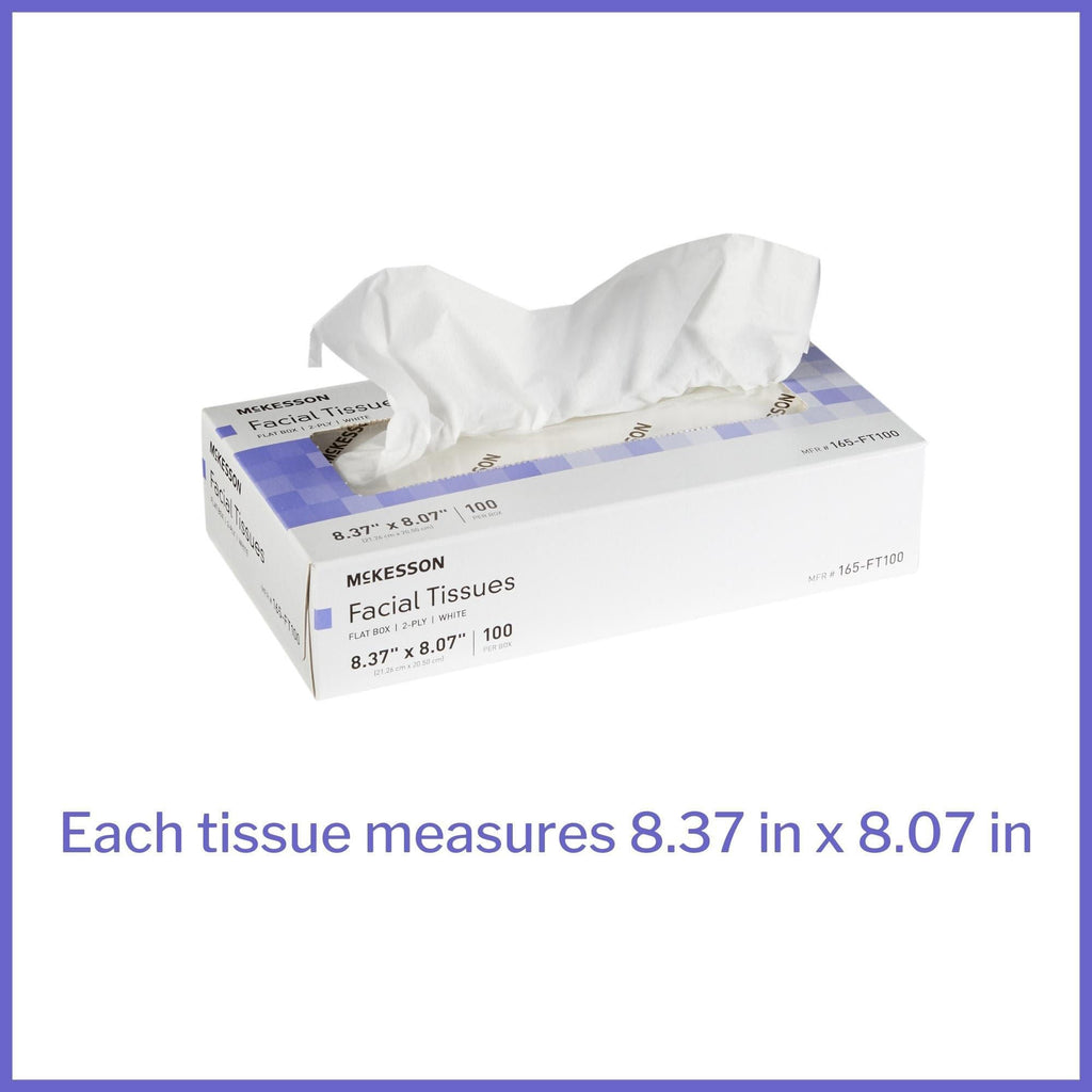 McKesson Facial Tissues Boxes [100 Count] Tissue, 2-Ply
