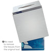 Estella White Square Resin Tissue Box Cover with Silver Top