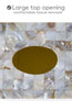 Milano Tissue Box Cover Rectangular - Decorative Tissue Box Holder Rectangular is Finished in Beautiful Mother of Pearl Shells - Durable Tissue Cover for Elegant Decor