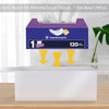SILUT Shiny White Rectangle Acrylic Tissue Box Cover