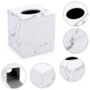 Sumnacon Square Tissue Box Cover with Magnetic Bottom, PU Tissue Box Holder