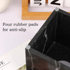 Natural Marble Square Tissue Box Cover ,Stone Modern Decorative Sturdy Napkin Box Holder Case,Facial Paper Organizer for Bathroom Vanity Toilet Countertop,Kitchen (1, Black Marquina, 5.71*5.71*5.51)