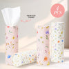 4 Pack Pink Wild Floral Car Tissue Holder with 3-Ply Facial Tissues