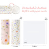 4 Pack Pink Wild Floral Car Tissue Holder with 3-Ply Facial Tissues