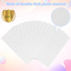 16 Pack White Plastic Tablecloth for Rectangle Tables, Premium Decorative White Disposable Table Cloths for Parties, Bulk Rectangle Party Table Cover for Birthday, Wedding, Anniversary, 54 x 108 Inch