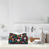 PaJiaNi Black Christmas Tissue Box Cover Rectangle for Winter Holiday Decor