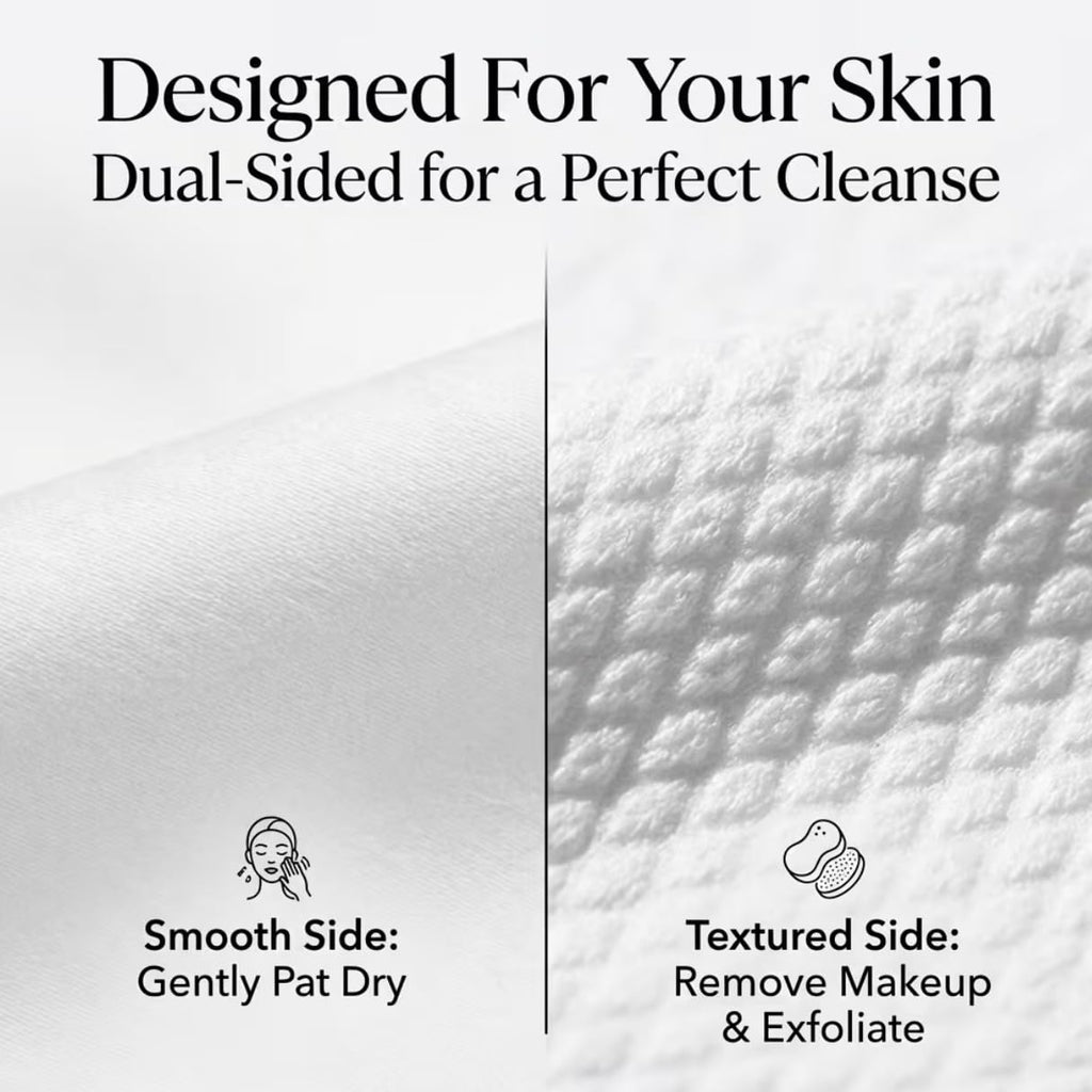 ForPro Pure & Simple Travel Facial Towels, 600ct, 8"x8", Vegan Cruelty-Free