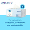 Zhro 4-Ply Facial Tissues, 16 Packs (5.6 x 3.6 x 2.7"[Not in Box]) - 1600 Sheets Total, Compact for Desk, Car & Bag, Hypoallergenic, Lint-Free