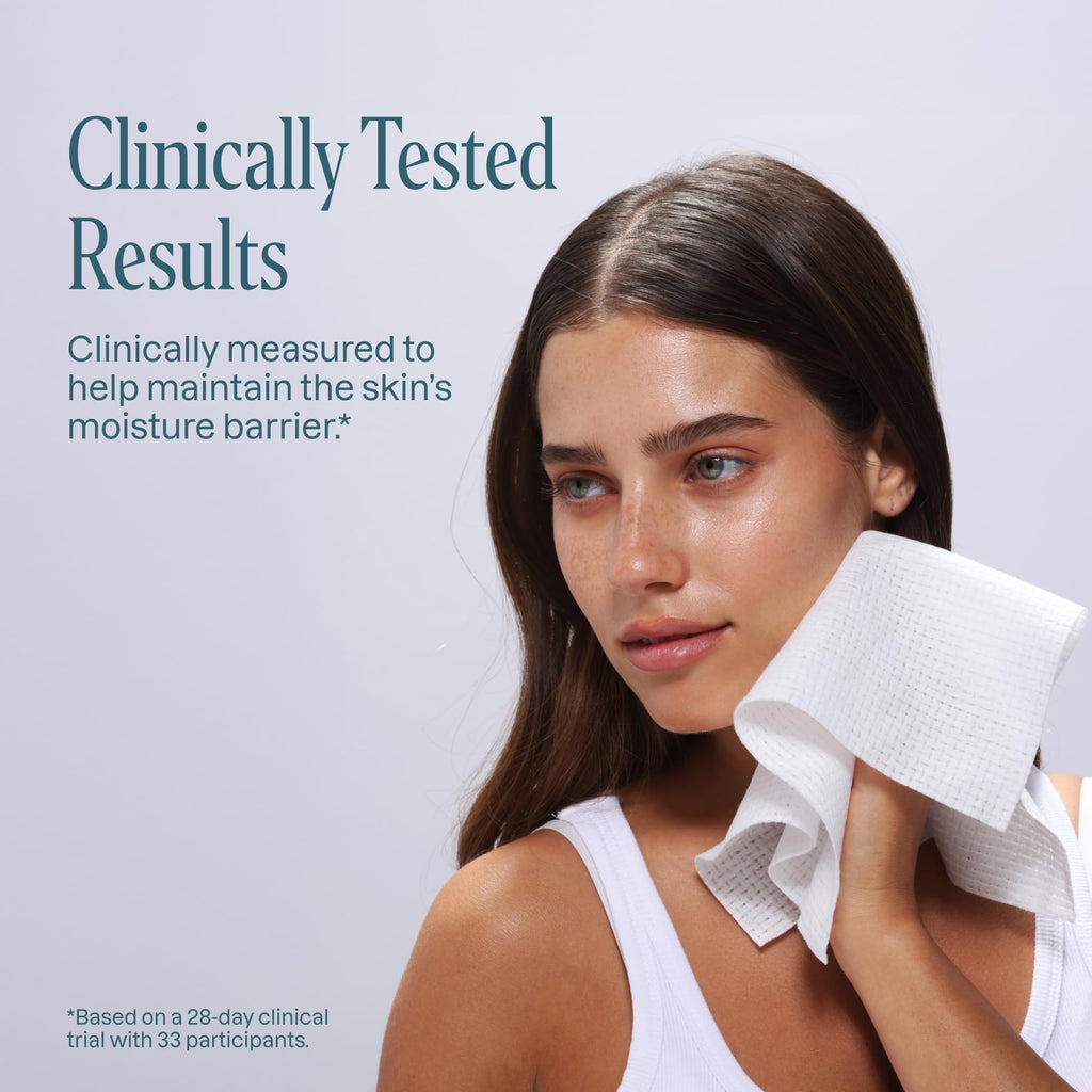 Cliganic Face Towels XL, Disposable Makeup Remover, Soft Dry Wipes, 300 ct