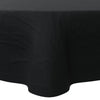 HOUZZKINGZ USA Black Paper Tablecloths for Round Tables | 82" 4 Pack | 3-Ply Premium Paper & Plastic Table Cloths for Parties Disposable