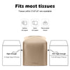 Tissue Box Cover, Tclouda, Modern PU Leather Square Tissue Box Holder for Creative Decorative, Ideal for Bathrooms/Office/Car/Nightstand/Outdoor Tent/Dining Table, 5"X5"X5", Single Beige