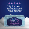 White Cloud Ultra Soft 3-Ply Facial Tissue, 18 Box Pack