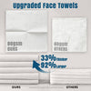 Ourmed Life Disposable Face Towels XL, Ultra Soft & Absorbent, 100 Count | 10" x 12", Sensitive Skin Friendly, Skin Soothing, Redness Care, Biodegradable, Facial Towels for Makeup Removal & Cleansing