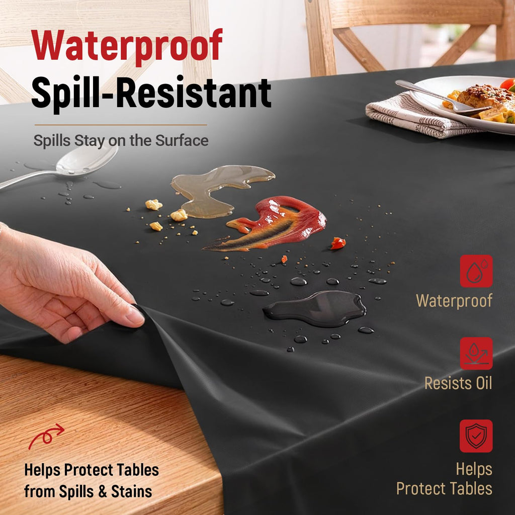 Plastic Table Cover, Extra-long Table Cloth Disposable Roll 54 In x 400 Ft