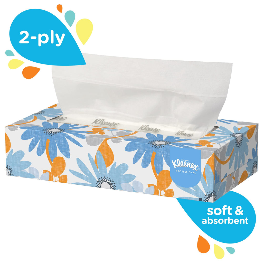 Kleenex(R) 2-Ply Facial Tissue, Flat,100 Count (Pack of 5)