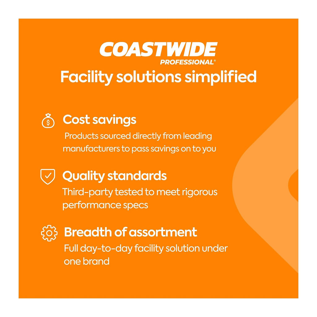 Coastwide Professional 1-Ply Toilet Paper, 1000 Sheets/Roll, 96 Rolls