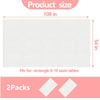 EUVBOKW 2 Pack White Paper Tablecloth for Rectangle Tables