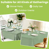 Mulbozy 2 Pcs Sage Green Plastic Table Cloth Disposable, 54 ×108 Inches