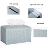 Tissue Box Cover Rectangle Leather Facial Paper Holder, PowderBlue