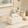 Begei Rectangular Resin Leather Look Tissue Box Cover for Home Decor