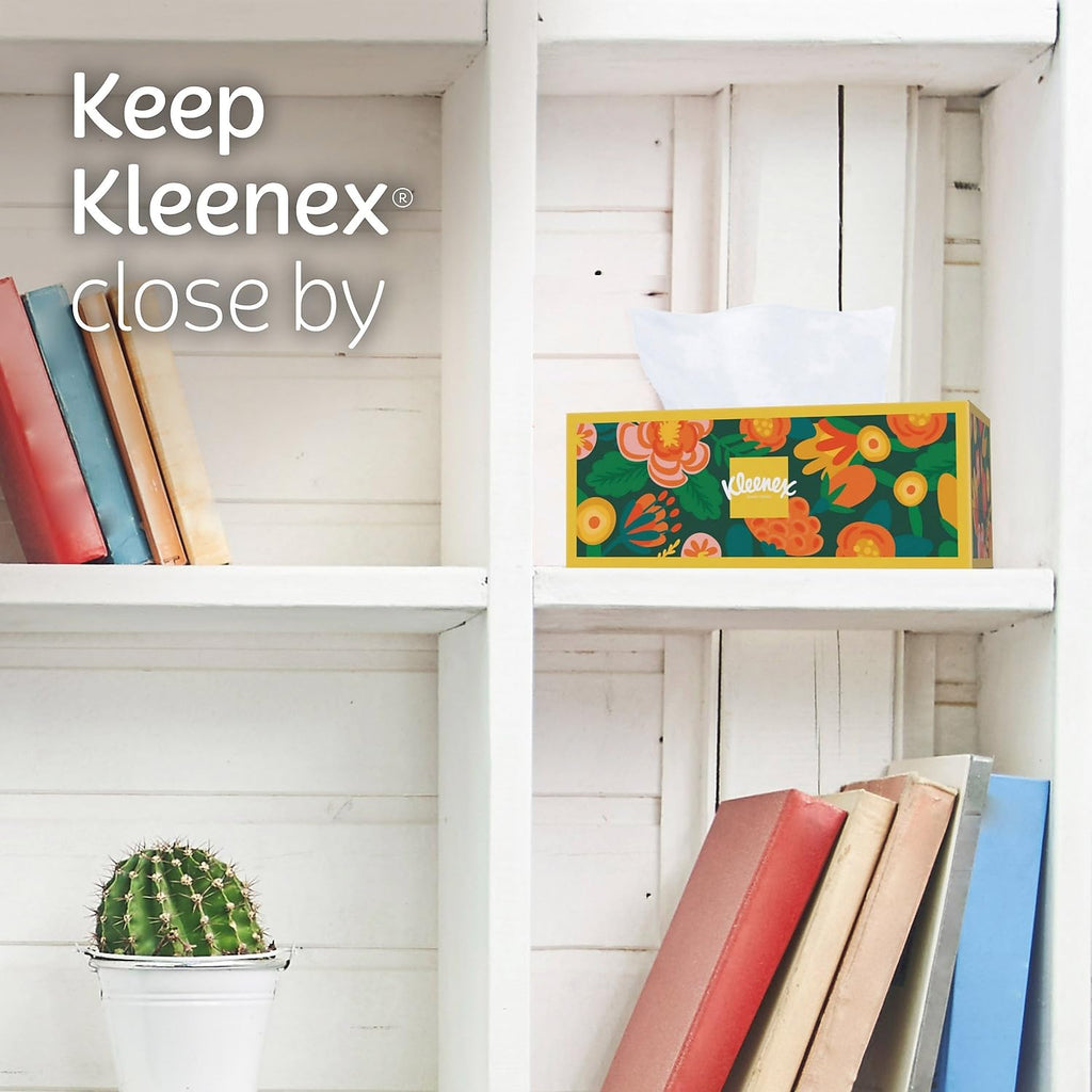 Kleenex Ultra Soft Facial Tissues, 3 Flat Boxes, 110 Tissues per Box (330 Total Tissues)
