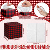 Fourluoo Tissues, Red, Black, Buffalo Plaid