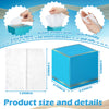 Fourluoo 12 Pack Facial Tissues Cube Boxes Face Box 600 Sheets 3 Ply Soft Paper Square Tissues Bulk for Car Pocket Toilet Household Bedroom Family(Ocean Color)