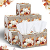 Fourluoo 12 Pack Fall Pumpkin Facial Tissues Cube Boxes 3 Ply 600 Sheets