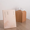 Tissue Box Cover Square Leather Facial Paper Holder, Khaki