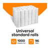 Coastwide Professional 1-Ply Toilet Paper, 1000 Sheets/Roll, 96 Rolls