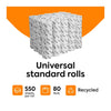 Coastwide Professional Recycled Toilet Paper, 2-Ply, 80 Rolls